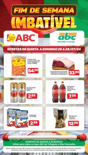 Catálogo Supermercados ABC em Uberlândia |  Ofertas da TV Triângulo | 25/07/2024 - 28/07/2024