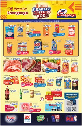 Catálogo Supermercado Savegnago em Limeira | Oferta Araras | 25/07/2024 - 28/07/2024