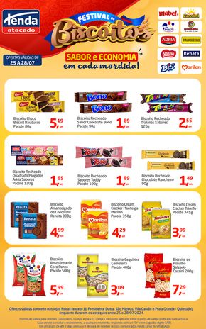 Catálogo Tenda Atacado em Taboão da Serra | FESTIVAL de biscoitos | 25/07/2024 - 28/07/2024