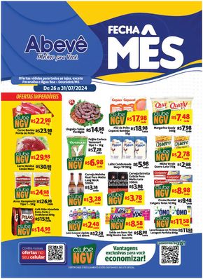 Promoções de Supermercados em Dourados | Ofertas Abevê Supermercados de Abevê Supermercados | 26/07/2024 - 31/07/2024