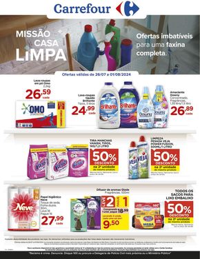 Promoções de Supermercados em Santo André | FESTIVAL DA LIMPEZA de Carrefour | 26/07/2024 - 01/08/2024