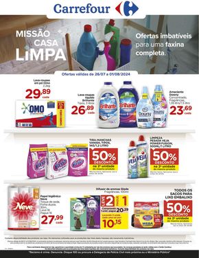 Promoções de Supermercados em Santa Maria | FESTIVAL DA LIMPEZA de Carrefour | 26/07/2024 - 01/08/2024