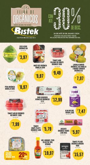 Catálogo Bistek Supermercados em Blumenau | Oferta Bistek Supermercados | 26/07/2024 - 30/07/2024