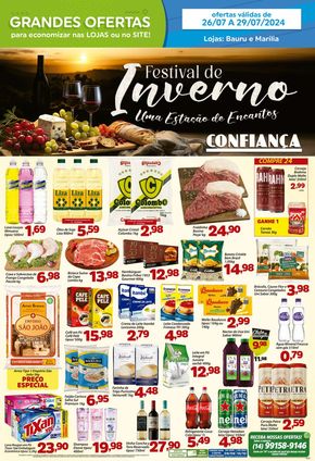 Catálogo Confiança Supermercados em Bauru | Oferta Confiança Supermercados | 26/07/2024 - 29/07/2024