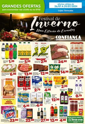 Catálogo Confiança Supermercados em Sorocaba | Oferta Confiança Supermercados | 26/07/2024 - 29/07/2024