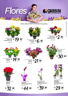 Promoções de Supermercados em Joinville | Especial Flores de Giassi Supermercados | 26/07/2024 - 01/08/2024