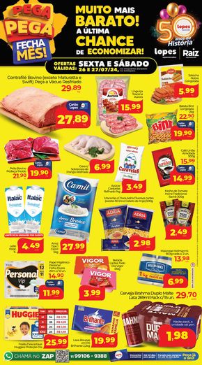 Catálogo Lopes Supermercados em Santo André | PEGA PEGA FECHA MÊS | 26/07/2024 - 29/07/2024