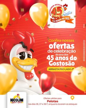 Promoções de Supermercados em Pelotas | Oferta Super Nicolini de Super Nicolini | 26/07/2024 - 28/07/2024