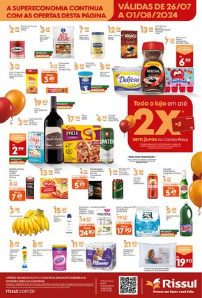 Promoções de Supermercados em Porto Alegre | Ofertas Aniversário Rissul de Rissul | 26/07/2024 - 01/08/2024