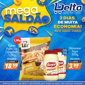 Catálogo Delta Supermercados em Salto | Oferta Delta Supermercados | 26/07/2024 - 28/07/2024