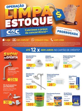 Promoções de Material de Construção | Operação Limpa Estoque Setembro - São Paulo de C&C | 02/09/2024 - 30/09/2024