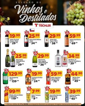 Catálogo Supermercados Tischler em Cachoeira do Sul | Vinhos e Destilados  | 18/09/2024 - 30/09/2024