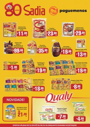 Promoções de Supermercados em Aguaí | Ofertas exclusivas Sadia no site de Supermercados Pague Menos | 20/09/2024 - 30/09/2024