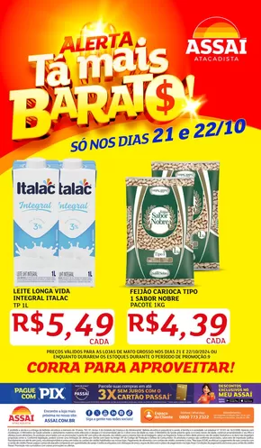 Catálogo Assaí Atacadista em Cuiabá | Nossas melhores pechinchas | 21/10/2024 - 22/10/2024