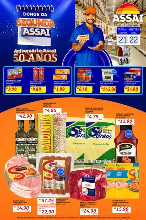 Promoções de Supermercados em Manaus | Promoções especiais em andamento de Assaí Atacadista | 21/10/2024 - 22/10/2024