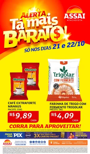 Promoções de Supermercados em Manaus | Ofertas para caçadores de pechinchas de Assaí Atacadista | 21/10/2024 - 22/10/2024