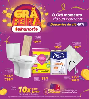 Promoções de Material de Construção em Jandira | GRÃ FEIRA TELHANORTE de Telhanorte | 24/10/2024 - 11/11/2024