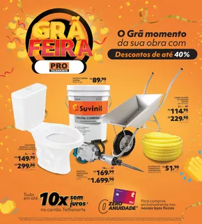 Promoções de Material de Construção em Jandira | GRÃ FEIRA  de PRO TELHANORTE | 24/10/2024 - 11/11/2024