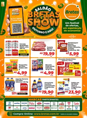 Promoções de Supermercados em Nova Era | Grandes descontos em produtos selecionados de Supermercado Bretas | 29/10/2024 - 03/11/2024