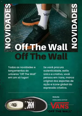 Promoções de Esporte e Fitness em Belo Horizonte | Novidades Off The Wall de Vans | 30/10/2024 - 04/11/2024