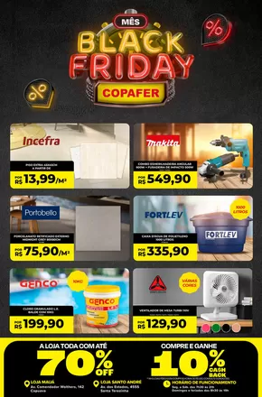 Promoções de Material de Construção em São Bernardo do Campo | Mês Black Friday Copafer de Copafer | 05/11/2024 - 01/12/2024