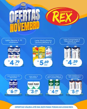 Promoções de Supermercados em Lavras | Ofertas de Novembro de Supermercados Rex | 07/11/2024 - 30/11/2024