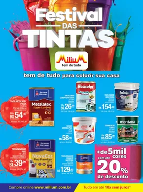 Promoções de Material de Construção em Araucária | Ofertas especiais para você de Milium | 08/11/2024 - 08/12/2024