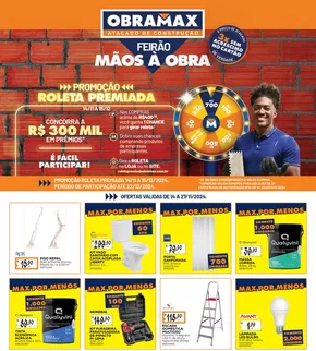 Promoções de Material de Construção | Descontos e promoções de Obramax | 15/11/2024 - 27/11/2024