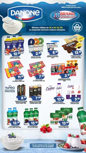 Catálogo Bramil Supermercados em Matias Barbosa | Bramil Supermercados OFERTAS DANONE! | 15/11/2024 - 24/11/2024