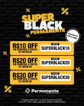 Promoções de Farmácias e Drogarias em Maceió | Melhores ofertas para compradores econômicos de Farmácia Permanente | 18/11/2024 - 23/11/2024