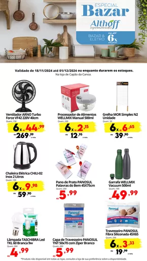 Promoções de Supermercados em Capão da Canoa | Encarte Bazar - RS. de Althoff Supermercados | 18/11/2024 - 01/12/2024