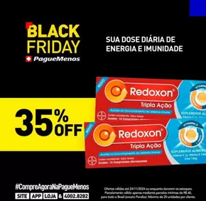 Promoções de Farmácias e Drogarias | Black friday , hasta 35% off ! de Farmácias Pague Menos | 19/11/2024 - 24/11/2024