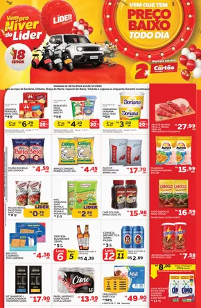 Promoções de Supermercados em Tubarão | Encarte semanal de Líder Atacadista | 19/11/2024 - 22/11/2024