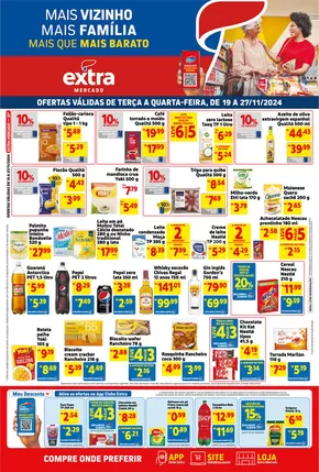 Catálogo Mercado Extra em Ribeirão Pires | Ótima oferta para caçadores de pechinchas | 19/11/2024 - 27/11/2024