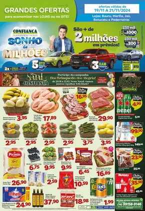 Promoções de Supermercados em Bauru | Encarte Confiança Supermercados de Confiança Supermercados | 19/11/2024 - 21/11/2024