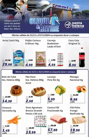 Promoções de Supermercados em Sete Lagoas | Ofertas Supermercados Santa Helena de Supermercados Santa Helena | 21/11/2024 - 27/11/2024