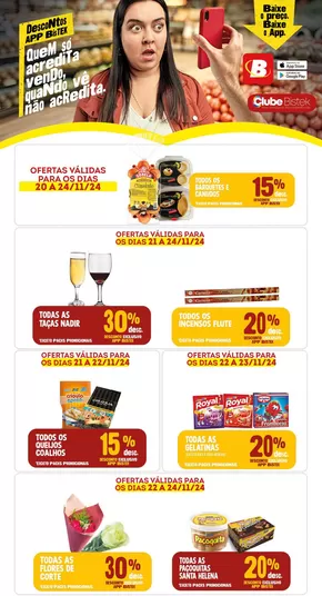 Promoções de Supermercados em São José | Grandes descontos em produtos selecionados de Bistek Supermercados | 20/11/2024 - 24/11/2024