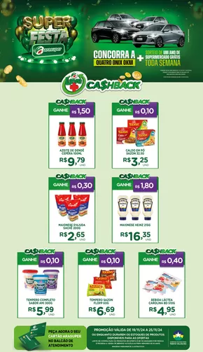 Promoções de Supermercados em Porto Velho | CASHBACK PVH de Araújo Supermercados | 20/11/2024 - 25/11/2024