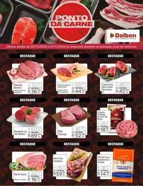 Promoções de Supermercados em Valinhos | Ofertas Valinhos - Ponto da Carne de Supermercado Dalben | 20/11/2024 - 21/11/2024