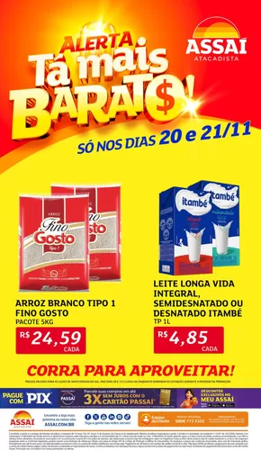 Catálogo Assaí Atacadista em Campo Grande | Melhores ofertas para todos os clientes | 20/11/2024 - 21/11/2024