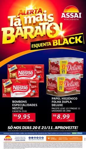 Promoções de Supermercados em Recanto das Emas | Nossas melhores ofertas para você de Assaí Atacadista | 20/11/2024 - 21/11/2024