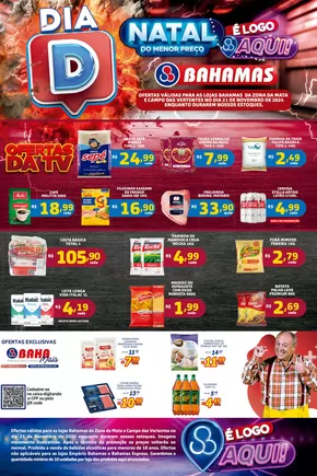 Promoções de Supermercados em Uberlândia | Dia D de Bahamas Supermercados | 21/11/2024 - 21/11/2024