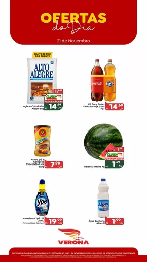 Promoções de Supermercados em Arapongas | Ofertas do Dia de Verona Supermercados | 21/11/2024 - 21/11/2024