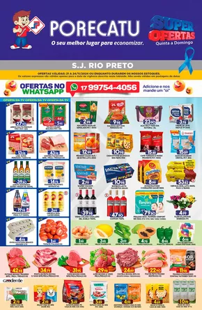 Promoções de Supermercados em Votuporanga | Tabloide De Ofertas Rio Preto de Supermercado Porecatu | 21/11/2024 - 24/11/2024