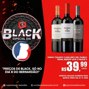 Catálogo Supermercado Bernardão em Araxá | Black Especial Dia D | 21/11/2024 - 21/11/2024