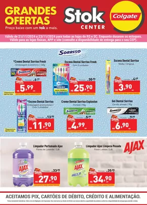 Promoções de Supermercados em São Leopoldo | Encarte Stok Center Colgate de Stok Center | 21/11/2024 - 23/11/2024