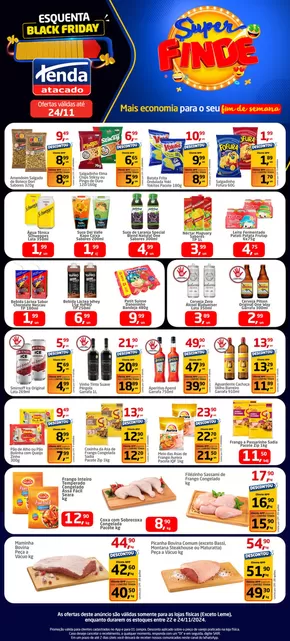 Promoções de Supermercados em Cerqueira César | Super Finde de Tenda Atacado | 22/11/2024 - 24/11/2024