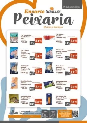 Promoções de Supermercados em Crato | Ofertas Peixaria de Mercadinhos São Luiz | 22/11/2024 - 24/11/2024