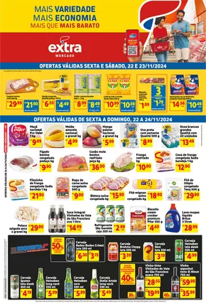 Catálogo Mercado Extra em Recife | Ótima oferta para todos os clientes | 22/11/2024 - 24/11/2024