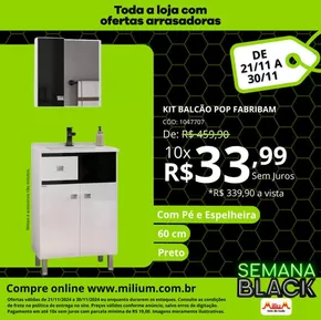 Promoções de Material de Construção em Sombrio | Ofertas Especiais Milium de Milium | 22/11/2024 - 30/11/2024